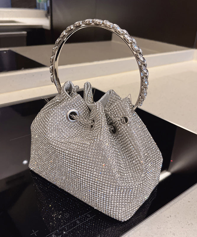 New Metal Handmade Pouch Bag Diamond Glitter Water Studded