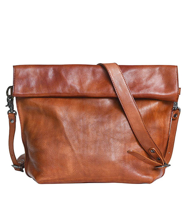 Leather Bag Retro New Large Cross-body Capacity