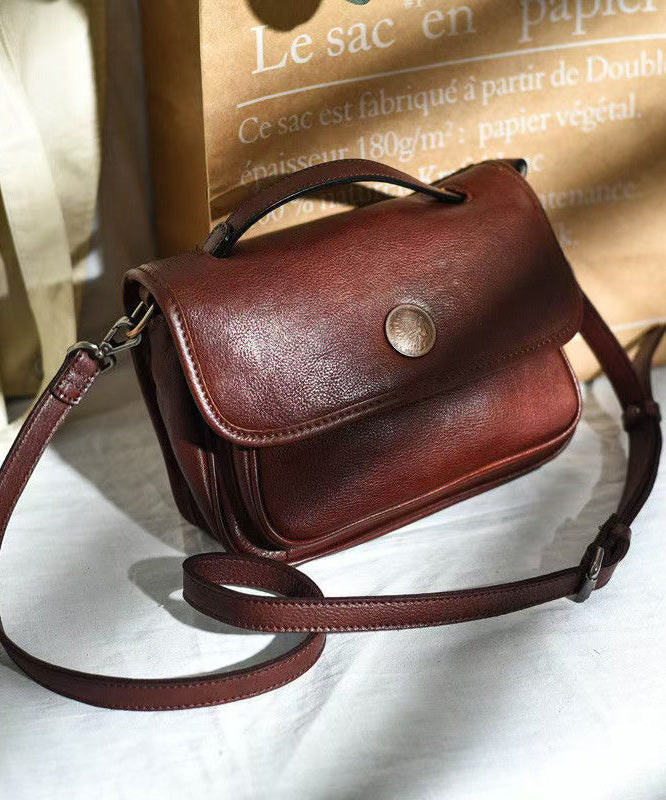 Leather Women Bag Orange Solid CrossBody Durable Messenger