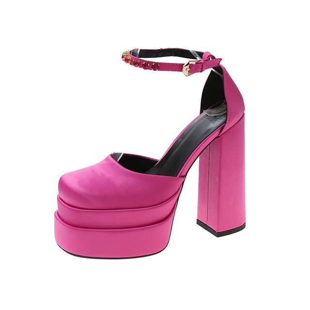Platform Sandals Chunky-Heel