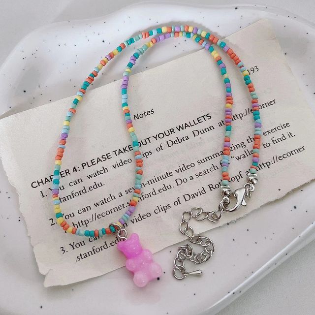 Bead Necklace Bear