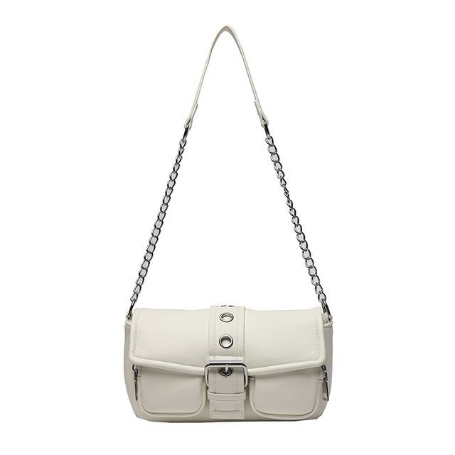 Buckled Shoulder Chain Strap Bag