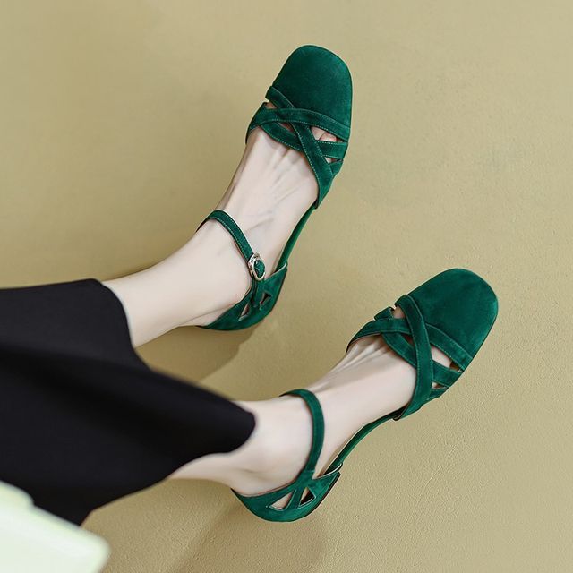 Ankle Flats Strap D'Orsay