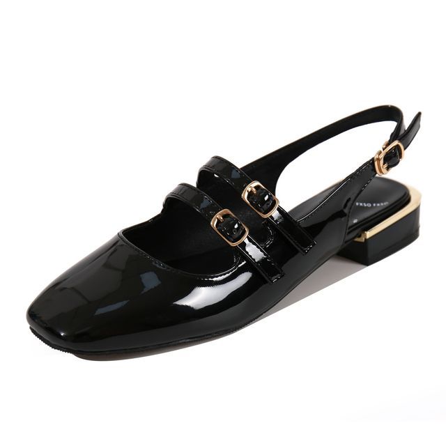 Flats Strap Slingback Double