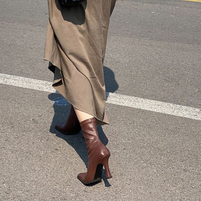 Boots Stiletto Short Pointed