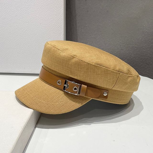 Cotton Cap Military Belt Linen