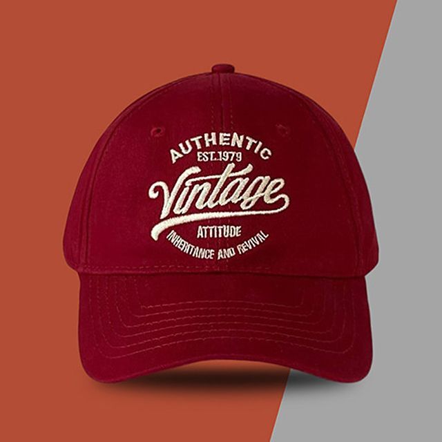 Baseball Cap Embroidered Lettering