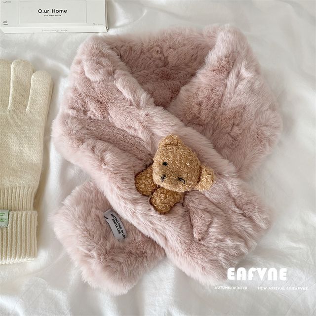 Faux Bear Scarf Fur