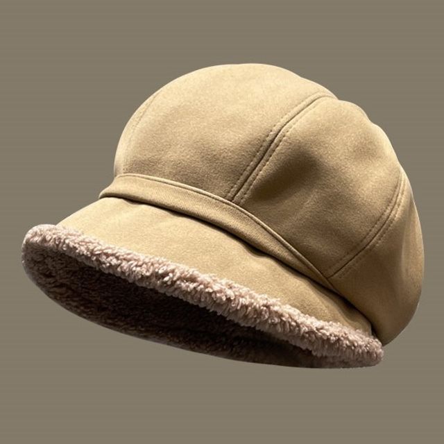 Shearling Faux Beret Trim