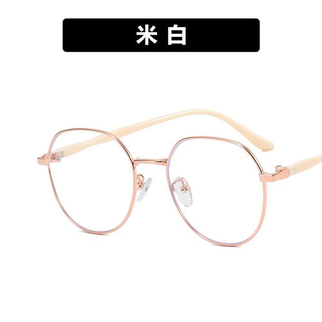 Blue Eyeglasses Frame Round Light Blocking