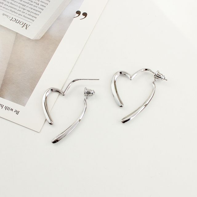 Earring Cuff Alloy Heart