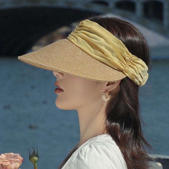 Straw Tone Two Visor Sun