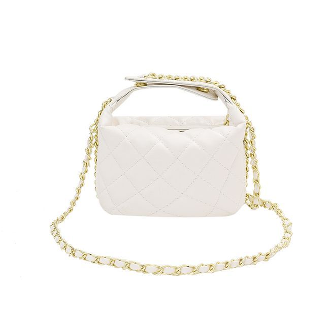Bag Strap Chain Crossbody Quilted