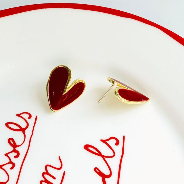Alloy Heart Earring
