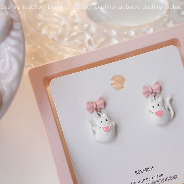 Cat Alloy designs) Asymmetrical Dangle Earring (various