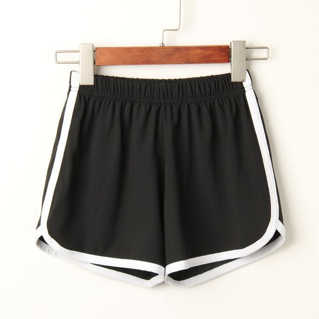 Shorts Elastic Sweat Waist Contrast Trim
