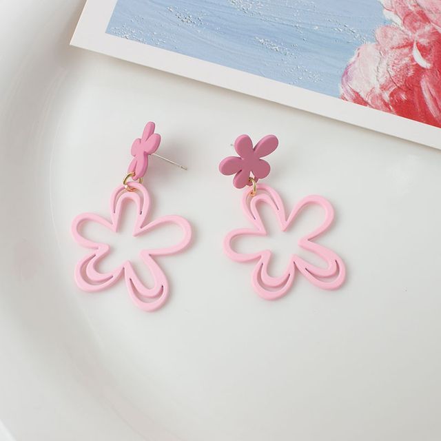 Drop / Floral Earring Clip-On