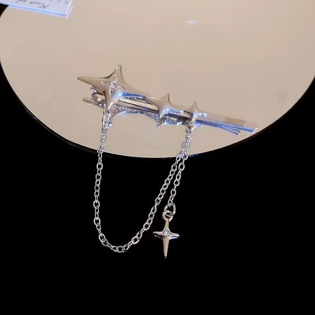 Alloy Hair Clip Chain Pin / Star