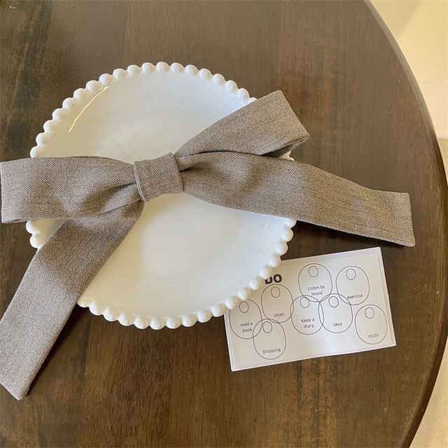 Fabric Bow Hair Clip