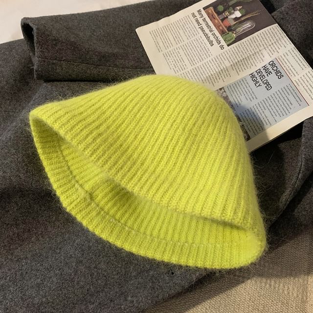 Plain Hat Knit Cloche