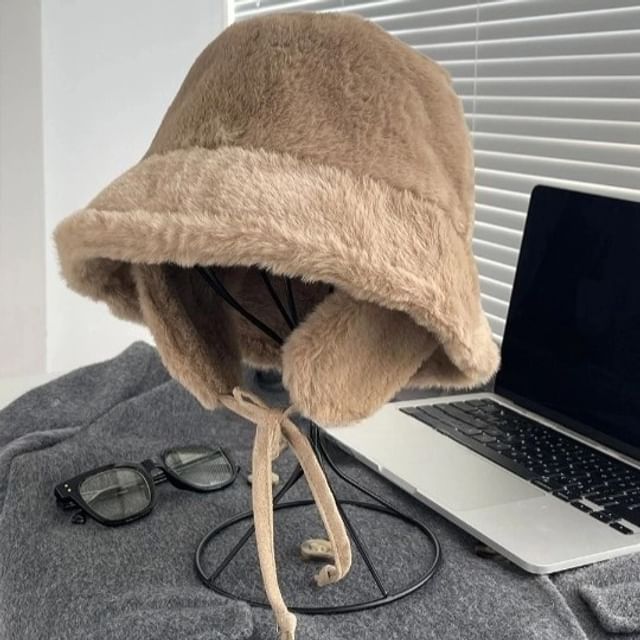 Plain Bucket Hat Fleece