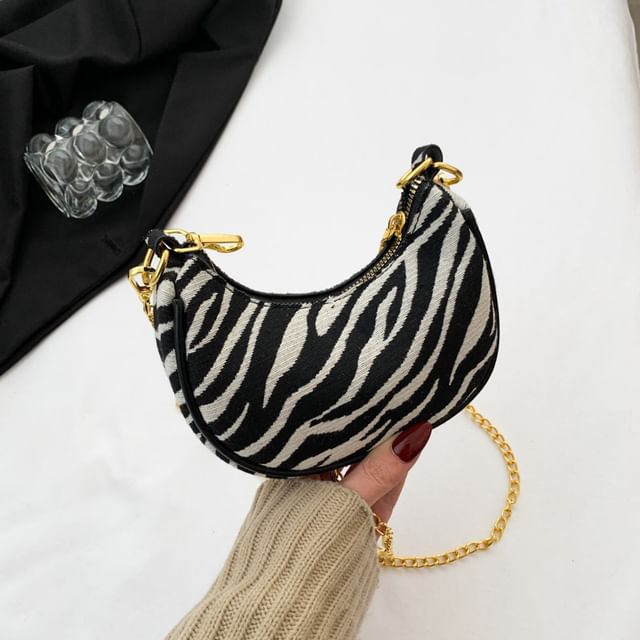 Patterned Strap Bag Crossbody Chain