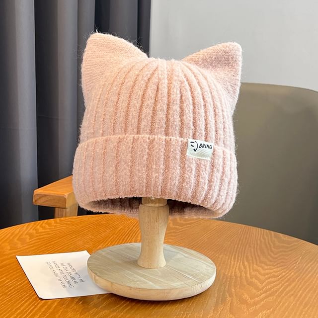 Knit Cat Beanie Ear