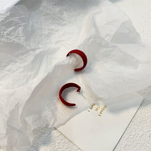 Earring Open (Various Designs) Alloy Hoop