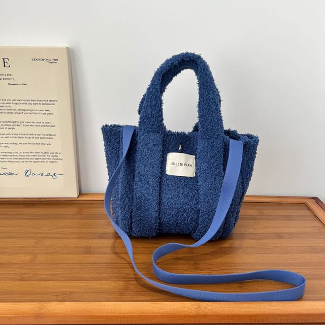Crossbody Handle Bag Fluffy Top