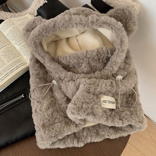 Bear Balaclava Ear Chenille