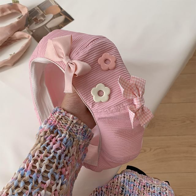 Floral Bow Beret