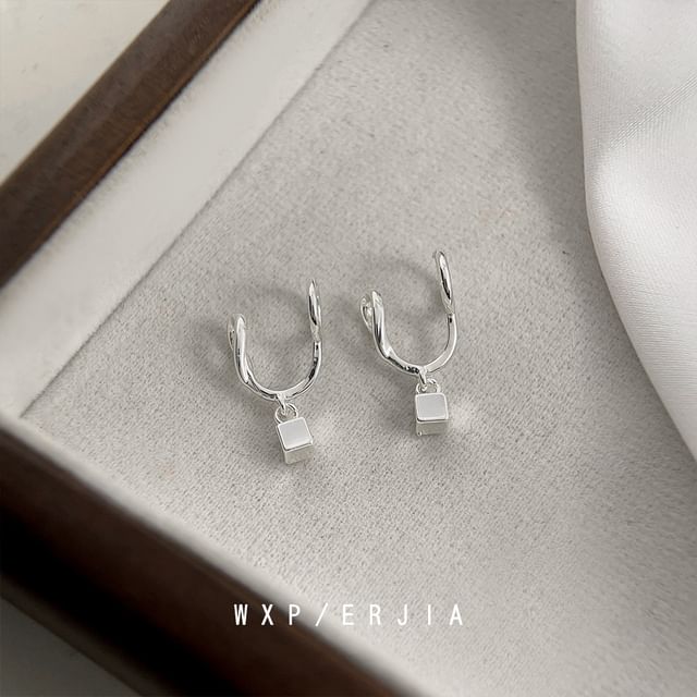 Cuff Alloy Drop Earring Cube