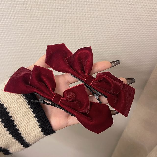 Hair Set 2: of Velvet Clip Bow