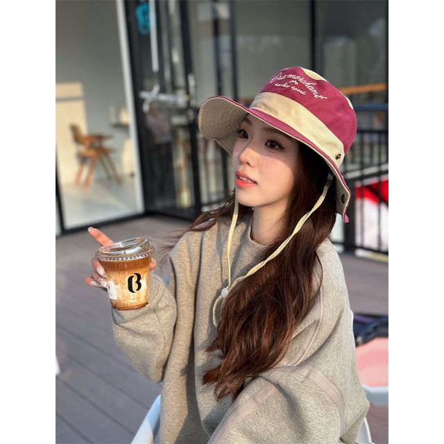 Embroidered Boonie Hat Letter