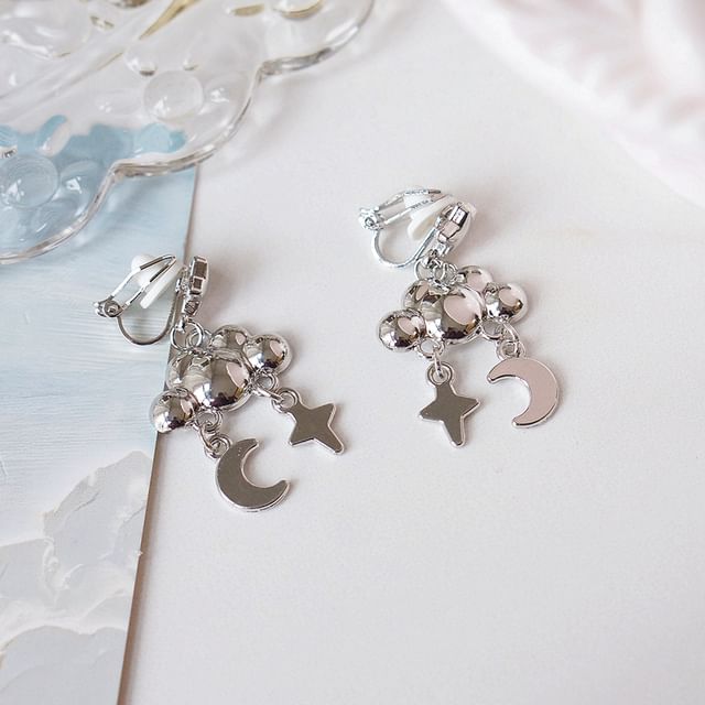 Cloud Earring Star Dangle Moon Alloy