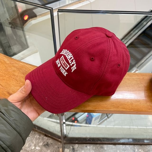 Embroidered Lettering Cap