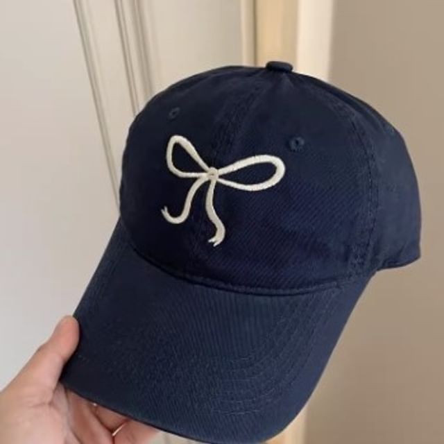 Baseball Bow Cap Embroidered