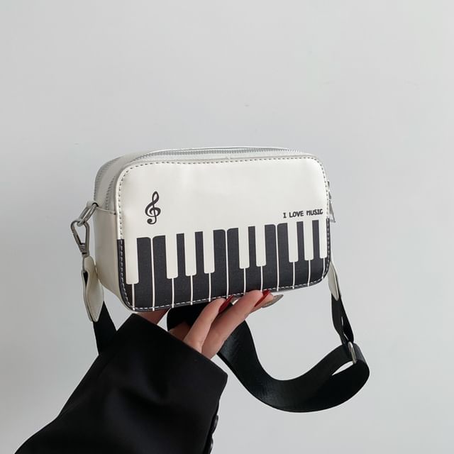 Bag Print Piano Crossbody