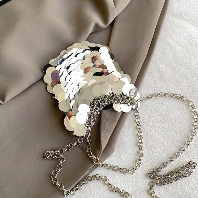 Bag Strap Crossbody Chain Sequin