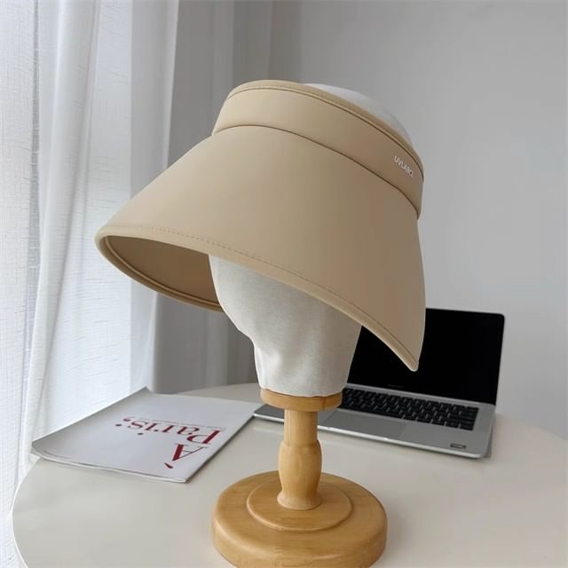 Lettering Hat Wide Brim Sun