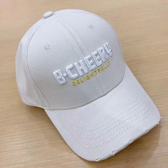 Cap Baseball Embroidered Lettering