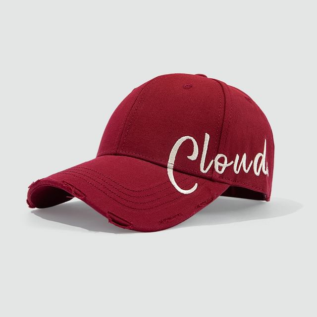 Baseball Cap Lettering Embroidered