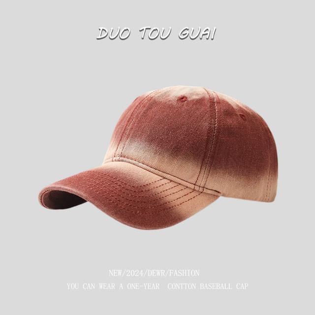 Washed Cap Baseball Denim