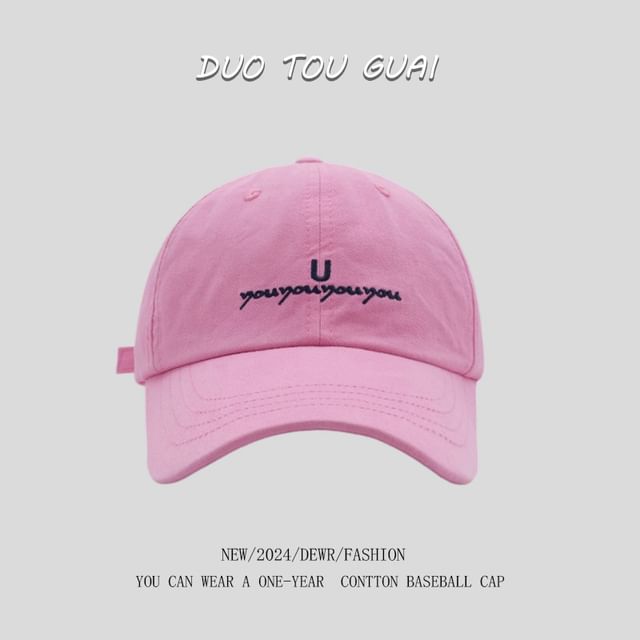 Cap Lettering Embroidered Baseball