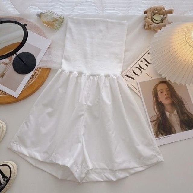 Romper Strapless Plain