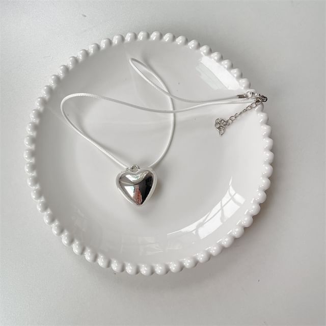 Heart Pendant Cord Necklace