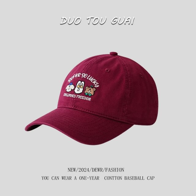 Cap Embroidered Cartoon Baseball