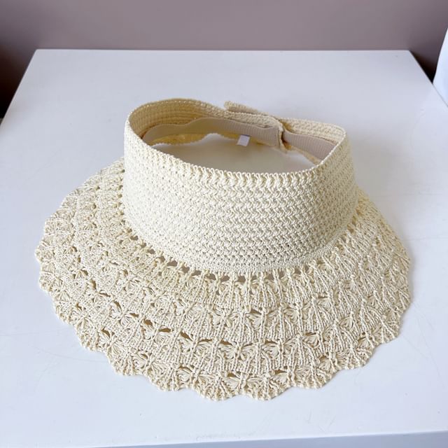 Visor Plain Sun Knit