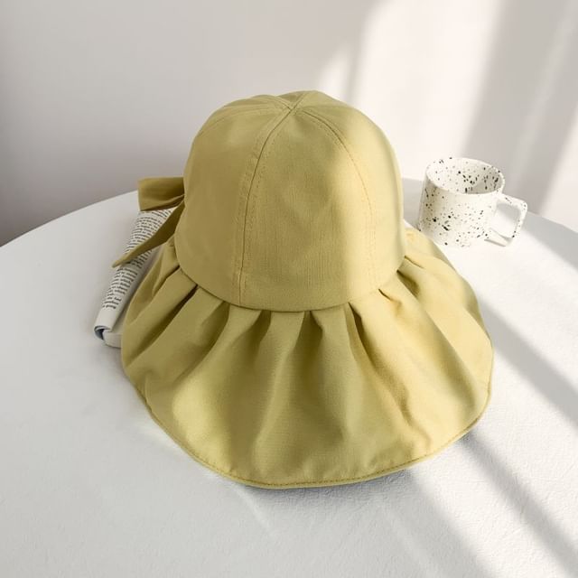Ruched Plain Hat Sun
