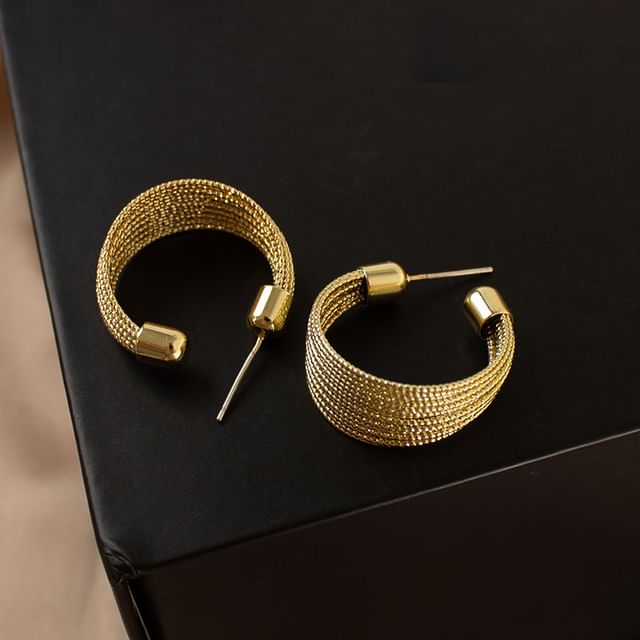 Hoop Layered Earrings Alloy